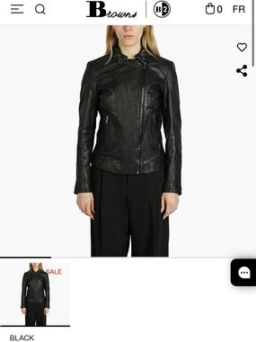 Classic Black Leather Moto Jacket - Womens